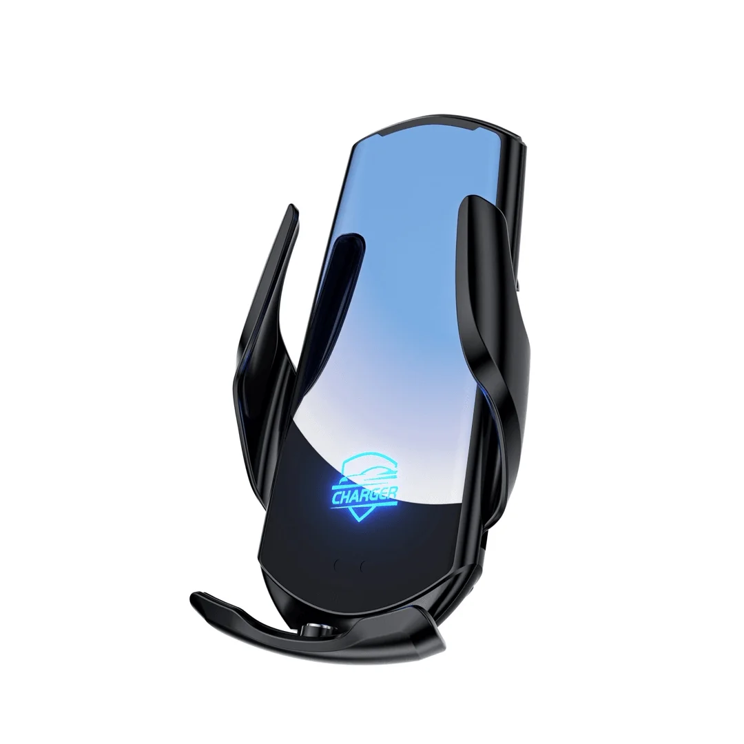 Wireless Car Charger Phone Mount - Auto Clamp Sensor, Fast Charging, 360° Rotation, Air Vent & Dashboard - Image 1